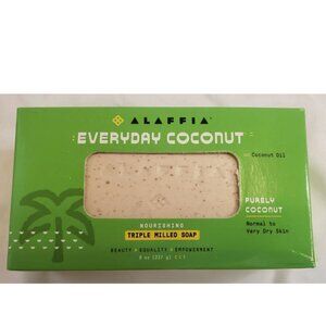 Alaffia Everyday Coconut Triple Milled Bar Soap Normal Very Dry Skin - Pack of 4
